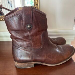 Frye Melissa Booties Brown Size 8